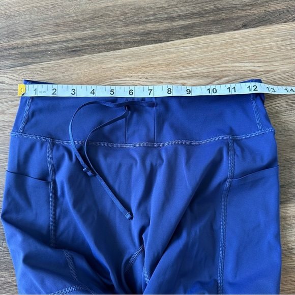 Patagonia NetPlus Leggings Womens Small Navy Blue Pants Pockets Logo Active 26” - Picture 5 of 8